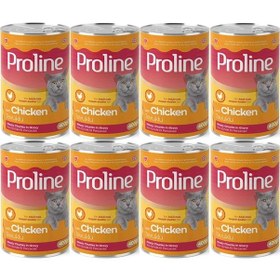 Resim Pro Line Tavuklu Yetişkin Kedi Konservesi 8 x 400 G 