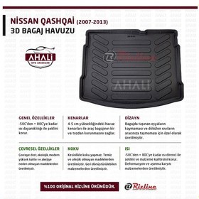 Resim Rizline Nissan Qashqai 2007-2014 3D Bagaj Havuzu+Araç Kokusu 