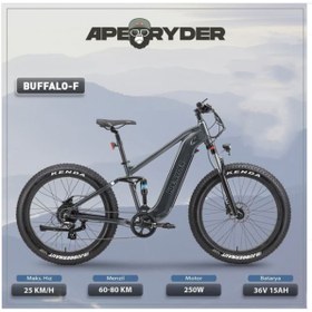 Resim Ape Ryder Buffalo-F Orta Süspansiyonlu Elektrikli Bisiklet Nardo Gri 