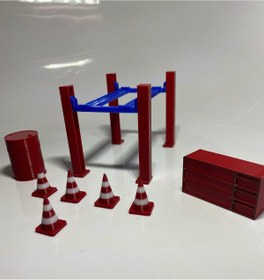 Resim EBG3D 1/64 ÖLÇEK DİORAMA GARAJ SETİ 