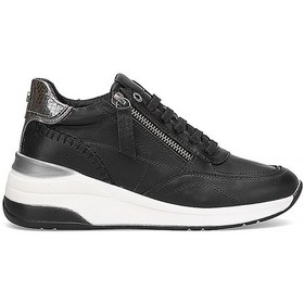 Resim Mammamia D25ka-7300 Kadın Hakiki Deri Dolgu Topuk Ayakkabı Siyah Siyah 