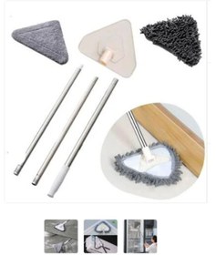 Resim Buffer 150 Cm Üçgen Mop Cam Duvar Tavan Fayans Parke Temizleyic 