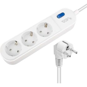 Resim Vea VE-VEGA103 A Class 3'lü Anahtarlı 1.5 mt Akım Korumalı Grup Priz 