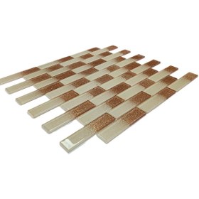 Resim MozaiKristaL Mutfak Tezgah Arası 23x98 Mm Kristal Cam Mozaik. File Ölçüsü: 30x30 Cm. ( 1 Koli = 1 M2 Fiyatıdır ) 