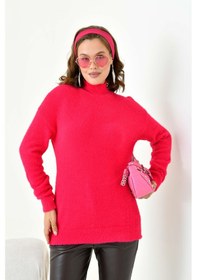 Resim Ftz Women Kadın Basic Kazak Fuşya 20878 Fuşya 