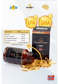 Resim Norwegian Health Omega 3 1000 MG Somon&Morina Balık Yağı 60 Kapsül 