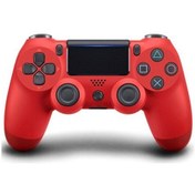 Resim Samdoo Ps4 Ve Bilgisayar İçin Kırmızı Kablolu Oyun Kolu, Dijital Ve Mod Simülasyonu, Çift Şok Fonksiyonu, Ergonomik Tasarım 