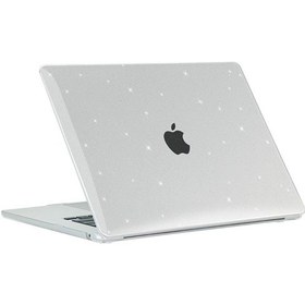 Resim Apple Uyumlu MacBook Air 15 İnç M2 2023 A2941 Kılıf Simli Ön Arka Kapak 001 