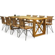 Resim Neiwel Vean Doğal Ahşap Toplantı Masası x 80 x 140 Açık Ceviz 