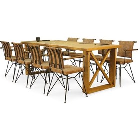 Resim Neiwel Vean Doğal Ahşap Toplantı Masası x 120 x 360 Açık Ceviz 