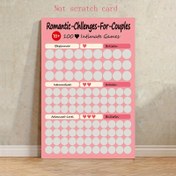 Resim [2D Düz] 1 adet Çerçevesiz Romantik Çiftler Oyunları Tuval Poster - 3 Seviyeli İlerleme Takibi ile 100 Samimi Aktivite (Başlangıçtan İleri Seviyeye), Kalp Tasarımı ve Pembe Estetik - 30x45cm Yeni Evliler için Yıldönümü Hediyesi, İlişki Geliştirici Yatak Odası Dekoru 