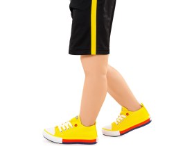 Resim Kiko Kids Tinna Bağcıklı Erkek Çocuk Keten Ayakkabı Sarı 