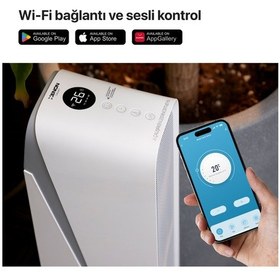 Resim Xenon Smart Akıllı Hava Isıtıcı Ve Fanlı Aromaterapi Özellikli Hepa13 Filtreli Sessiz Hava Temizleyici Seti 