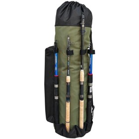Resim Euro Fish Kamış Çantası Boru Tipi Siyah-Haki 80 cm (38004) 