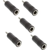 Resim Ata Elektronik 5 Adet Jak Çevirici Dönüştürücü Ses Aux Gitar Saz Keman Mikrofon Kulaklık Jak Jack Çevirme 6.3mm - 3,5mm Kalın 