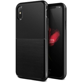 Resim VRS Design iPhone X ile Uyumlu High Pro Shield Kılıf Metallic Black 