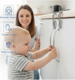 Resim Babyjem Mini Çok Amaçlı Bebek Emiyet Kiliti 2 Adet Gri 