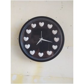 Resim Bahat Siyah Beyaz Taraftar Kalpli 3d Duvar Salon Ofis Saati 22 Cm 