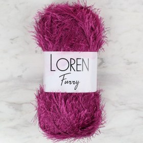 Resim Loren Furry Mor El Örgü İpi - RF031 - 34055 