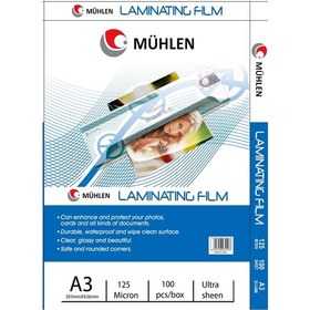 Resim Mühlen Laminasyon Makinesi Filmi 125 Mc A3 1 Paket 100 Adet 