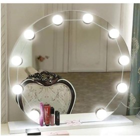 Resim Temiz Pazar Profesyonel Makyaj Işığı – 10 LED Ampul, USB 