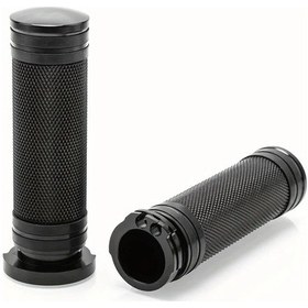 Resim Hightower 2 Adet Siyah Evrensel 25mm Motosiklet Grip - Alüminyum Dayanıklı Ergonomik 