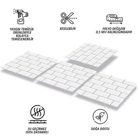 Resim Tink Kendinden Yapışkanlı Metro Desenli Pvc Karo 30x30 Cm 