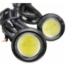 Resim Kartal Gözü Yuvarlak Gündüz Farı Beyaz 