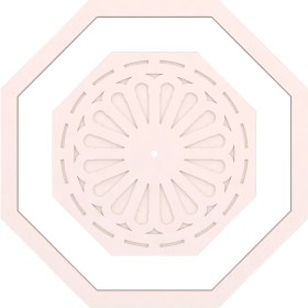 Resim Motifpiyer Tavan Lamba Göbeği 135-Sekizgen-Dış Çıtalı 