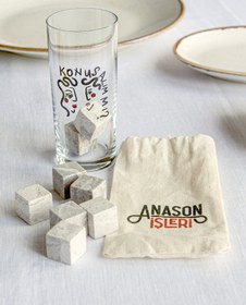 Resim Rakı Taşı - Kesede 8'li 