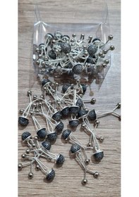 Resim Melodi Scarf Taşlı Eşarp Şal Klipsi 6 Adet Füme Füme 