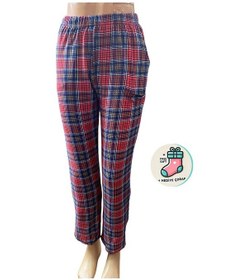 Resim Lüx Unisex Mikro Süet Cepli Pijama Altı Tek Alt Cs2 - Çorap Hediy Kırmızı 