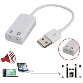 Resim nelerbulurum tak-çalıştır Usb Ses Kartı Çevirici 7+1 Dönüştürücü çevirici Laptop Harici Ses Kartı adaptör 