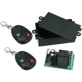 Resim Flybuy 12v 2 Kanal 433mhz Kablosuz Röle Modülü + 2 Adet Uzaktan Kumanda - Akıllı Ev Otomasyonu Seti 