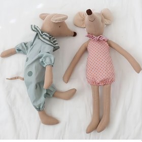 Resim Mantar Ayı 2'si 1 Arada Peluş Hamster Oyuncak Seti, Şirin Bebek Kumaş Hayvan Oyuncakları, Pembe ve Yeşil, Erkek ve Kız Çocuklar için Mükemmel Doğum Günü Hediyesi 