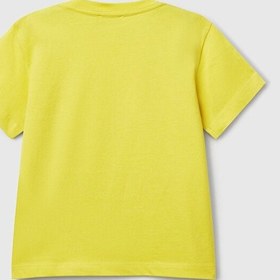Resim United Colors Of Benetton Benetton Erkek Bebek Figürlü Tshırt Sarı 