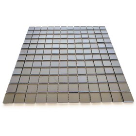 Resim MozaiKristaL Mutfak tezgah arası ve iç dekorasyon için 23x23mm Mat Füme Ayna Kristal Mozaik. ( 1 m2 Fiyatıdır ) 