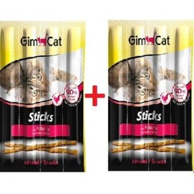 Resim Gimcat Sticks Tahılsız Tavuk Etli Kedi Çubuk Ödülü 2 x 4'lü 