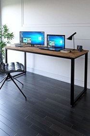 Resim Ceramical Metal Ayaklı Çalışma Masası - 160cm - Çam 