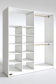 Resim Kenzlife Giysi Dolabı Fikret 180*180*45 Byz Gardırop 
