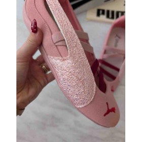 Resim Puma Bella Ballet Sim Detaylı Kadın Pembe Babet 