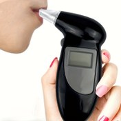 Resim LCD ekranlı profesyonel alkol test cihazı, hızlı tepki, taşınabilir dijital alkol test cihazı anahtarlık ile - AAA pil ile çalışır, şarj edilemez (pil dahil değildir) 