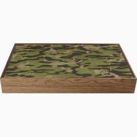 Resim x Fortuny Koleksiyonluk Ahşap Tavla Oyun Seti - Yeşil- Kahverengi 