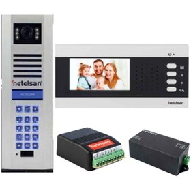 Resim Netelsan 2 Daire Görünütlü 4.3" Inç Diafon Seti 