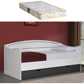 Resim Setay Soft Çekmeceli Karyola + 1 Adet Comfort Yatak - Beyaz - Antrasit 