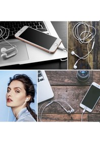 Resim Bucuks İphone Ucu Çıkışlı Pop Up Kulakiçi Yumuşak Kontrol Tuşlu Kulaklık Renkli 