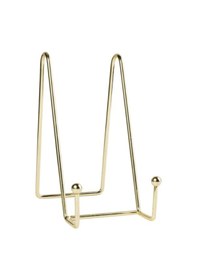 Resim Shineyee Demir Sanat Standı Fotoğraf Sergileme Standı Ev Ofis Ürünleri Sergileme Depolama Rafı Altın Rengi 