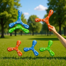 Resim 3 adet Yüksek Yoğunluklu EVA Boomerang - Yumuşak, Uzun Süreli Uçuş, Canlı Karışık Renkler, Açık Hava Sporları ve Oyunları için Mükemmel, Tatiller, Mezuniyet, Noel, Doğum Günleri ve Yeni Yıl için İdeal Hediye, Şenlikli Hediye Aracı | Canlı Boomeranglar | Yumuşak Dokulu Boomeranglar Uçmak İçin 