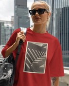 Resim Gölgeler Oversize Tişört 