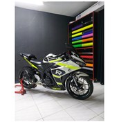 Resim Yamaha Yzf-R25 R Desing Neon Sarı Sticker Etiket Full Takım Model 